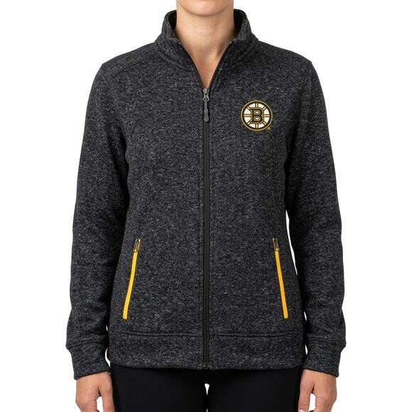G-III Jackets & Blazers - G-III Boston Bruins NHL Hockey Gray Marled Full Zip Jacket Sweatshirt size L